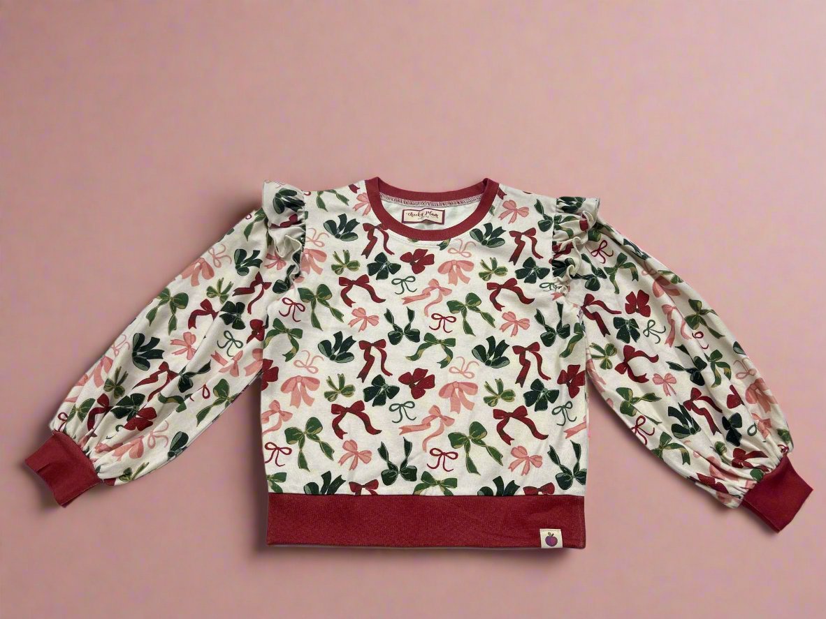 Opal Puff Sleeve Sweater - Merry Bows