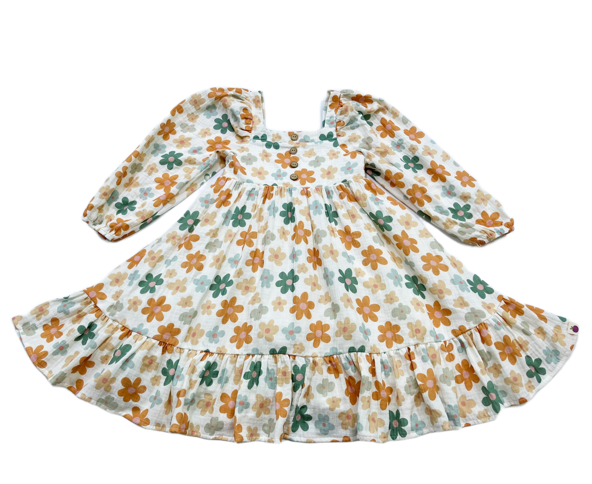 Puff Sleeve Gauze Dress - Daisy Drive