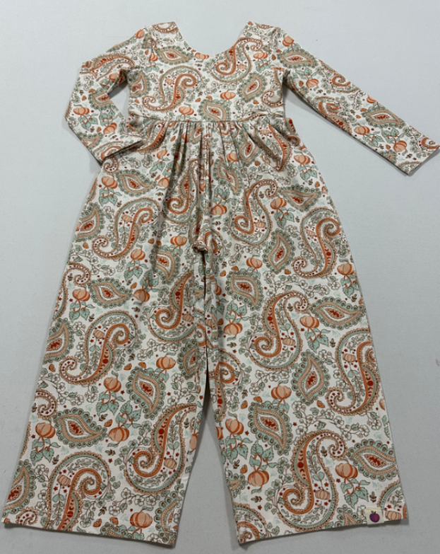 Ivy Romper - Paisley Pumpkin Delight