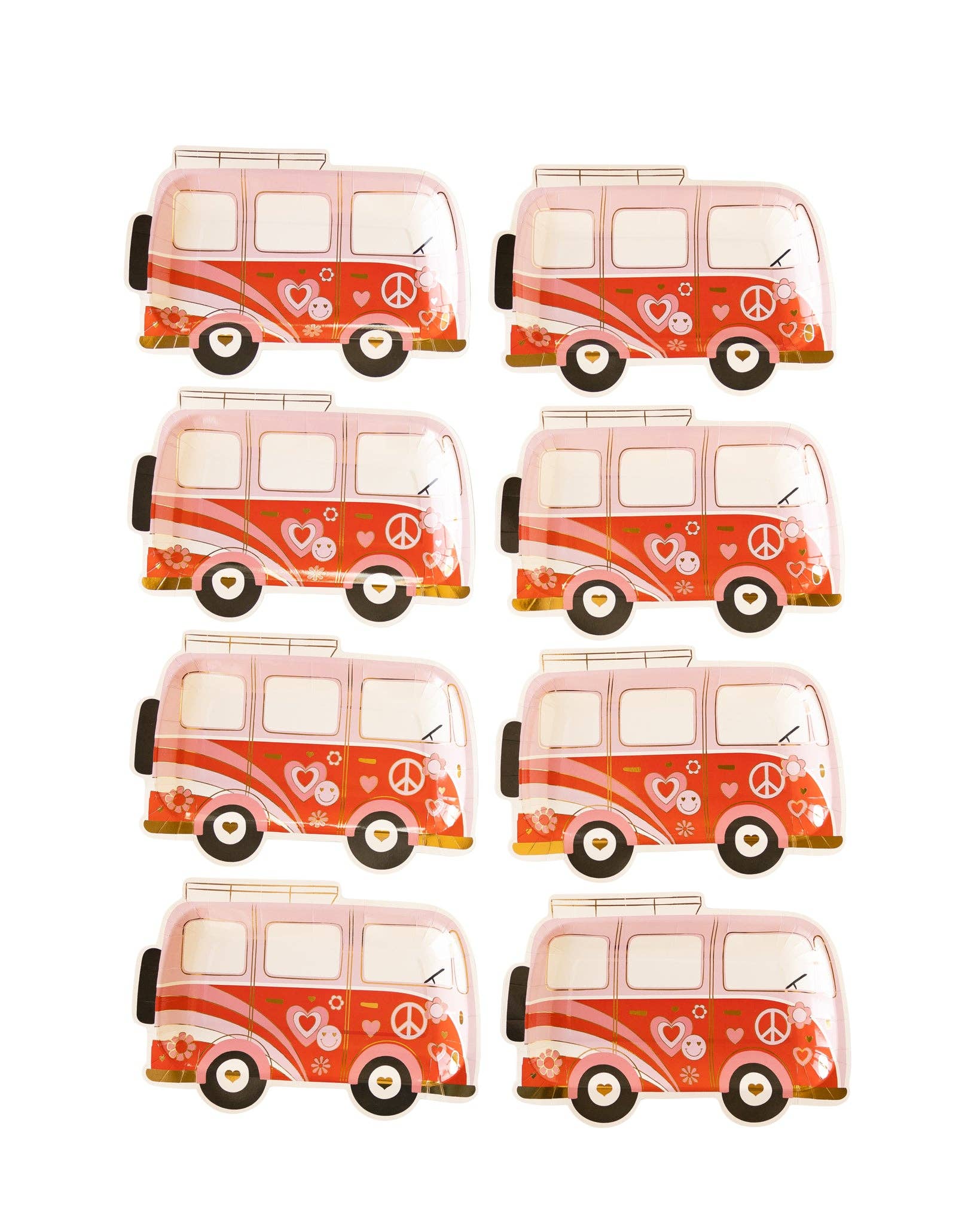 Luv Bus Paper Plate - 8 PK