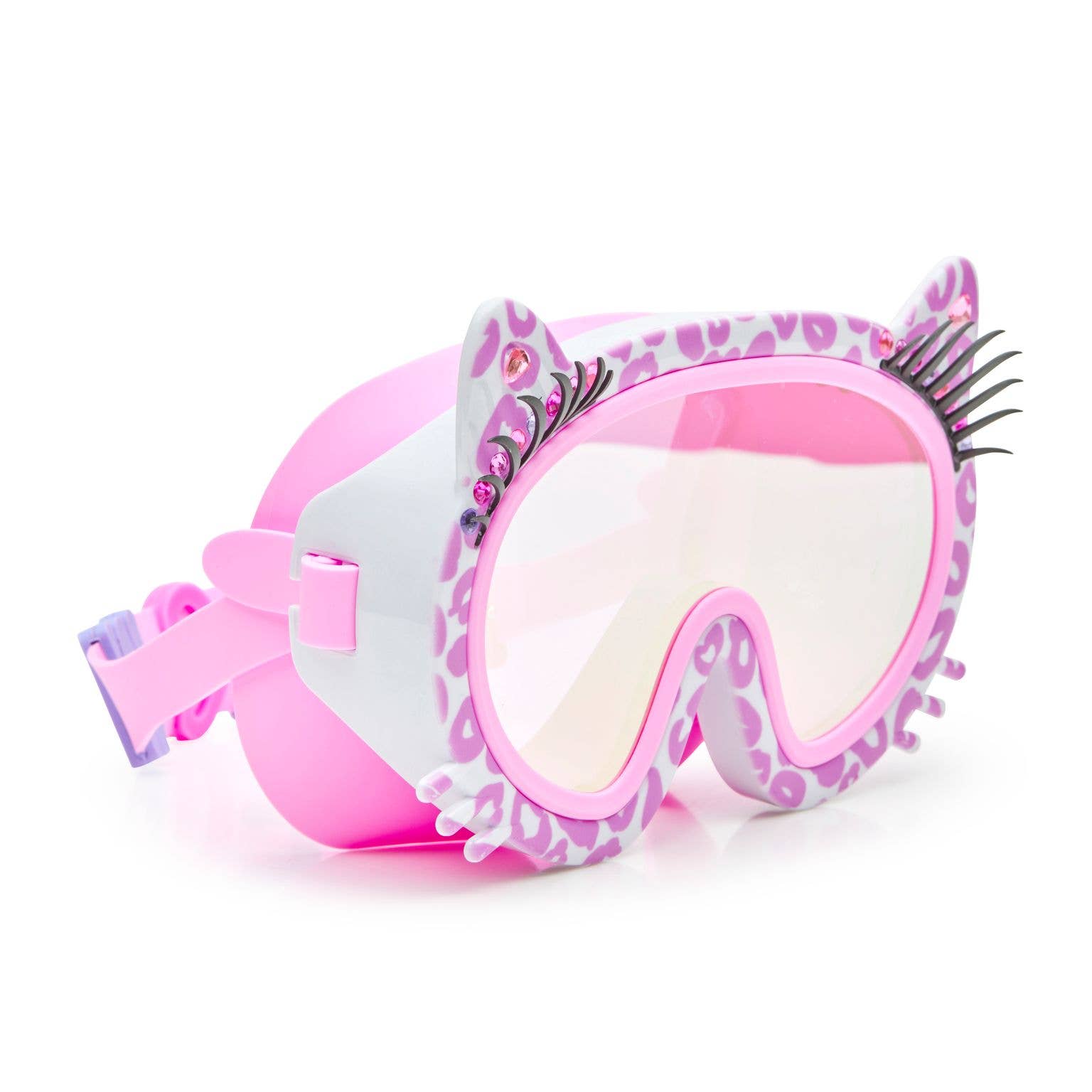 Pink Meow Kids' Swim Mask