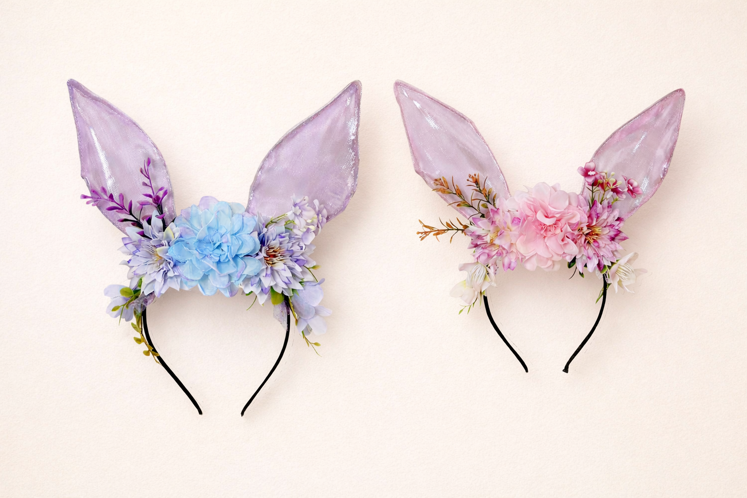 Fab and Floral Bunny Ear Headband