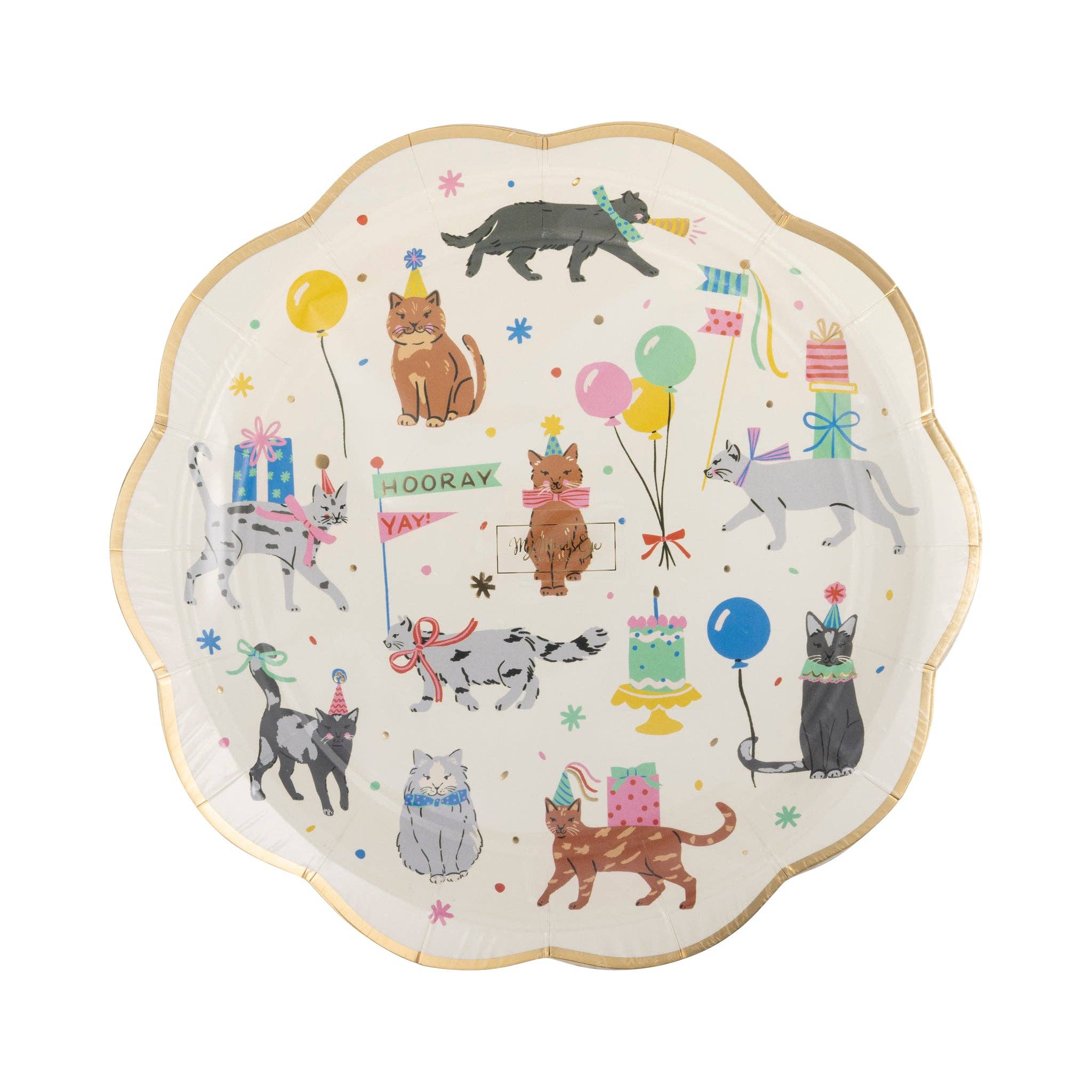 Cat Party Plate - 8 PK