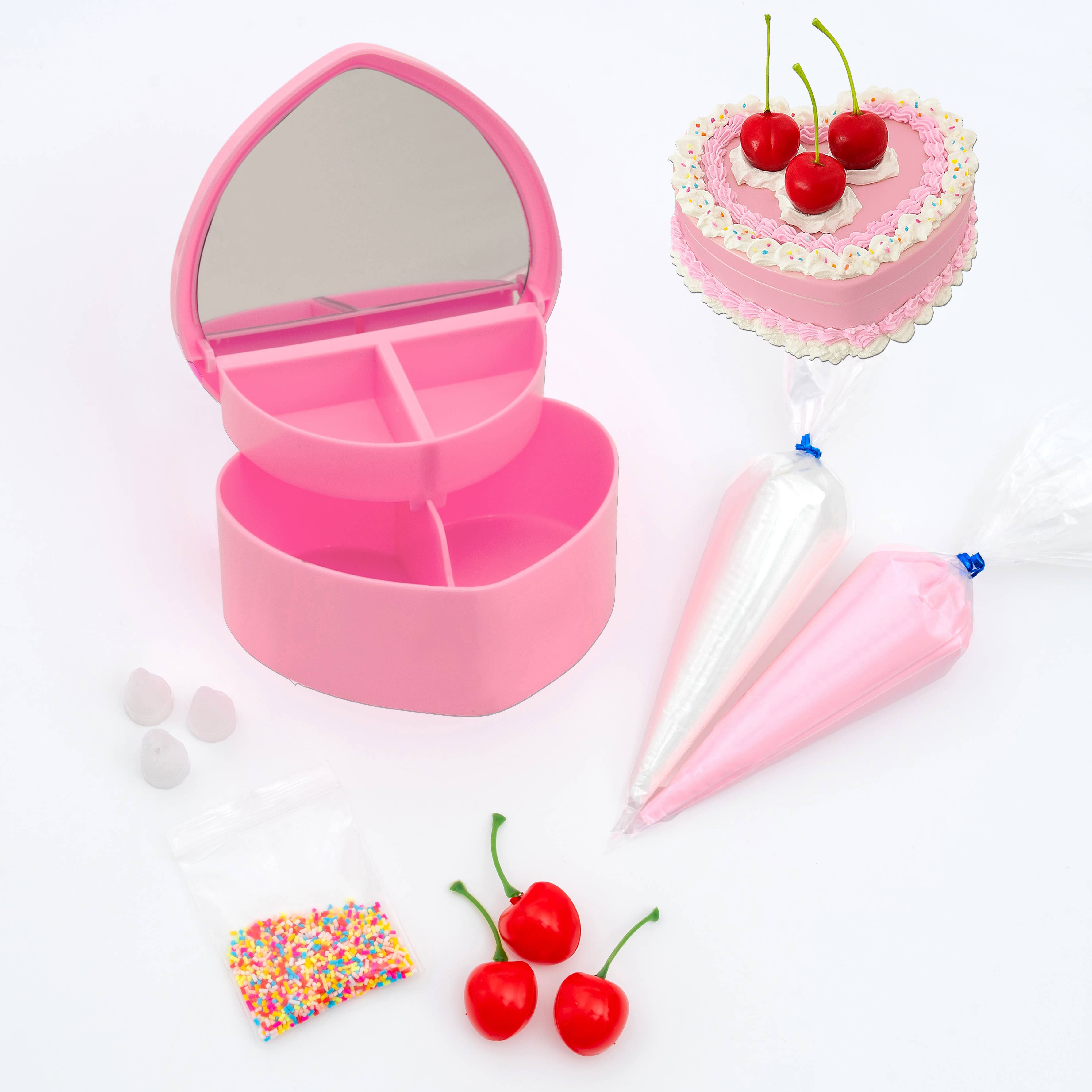 Fake Cake Jewelry Box Decoden Kit - Pink