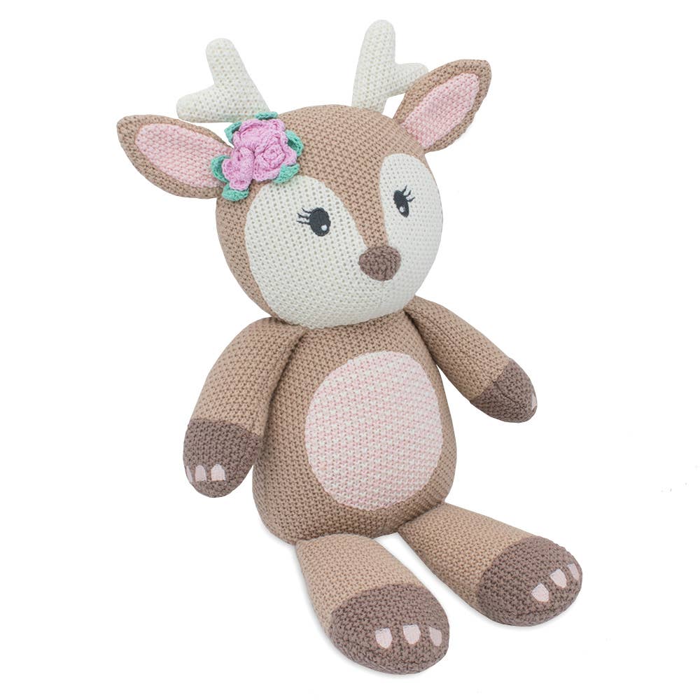 Ava the Fawn Knitted Toy Doll