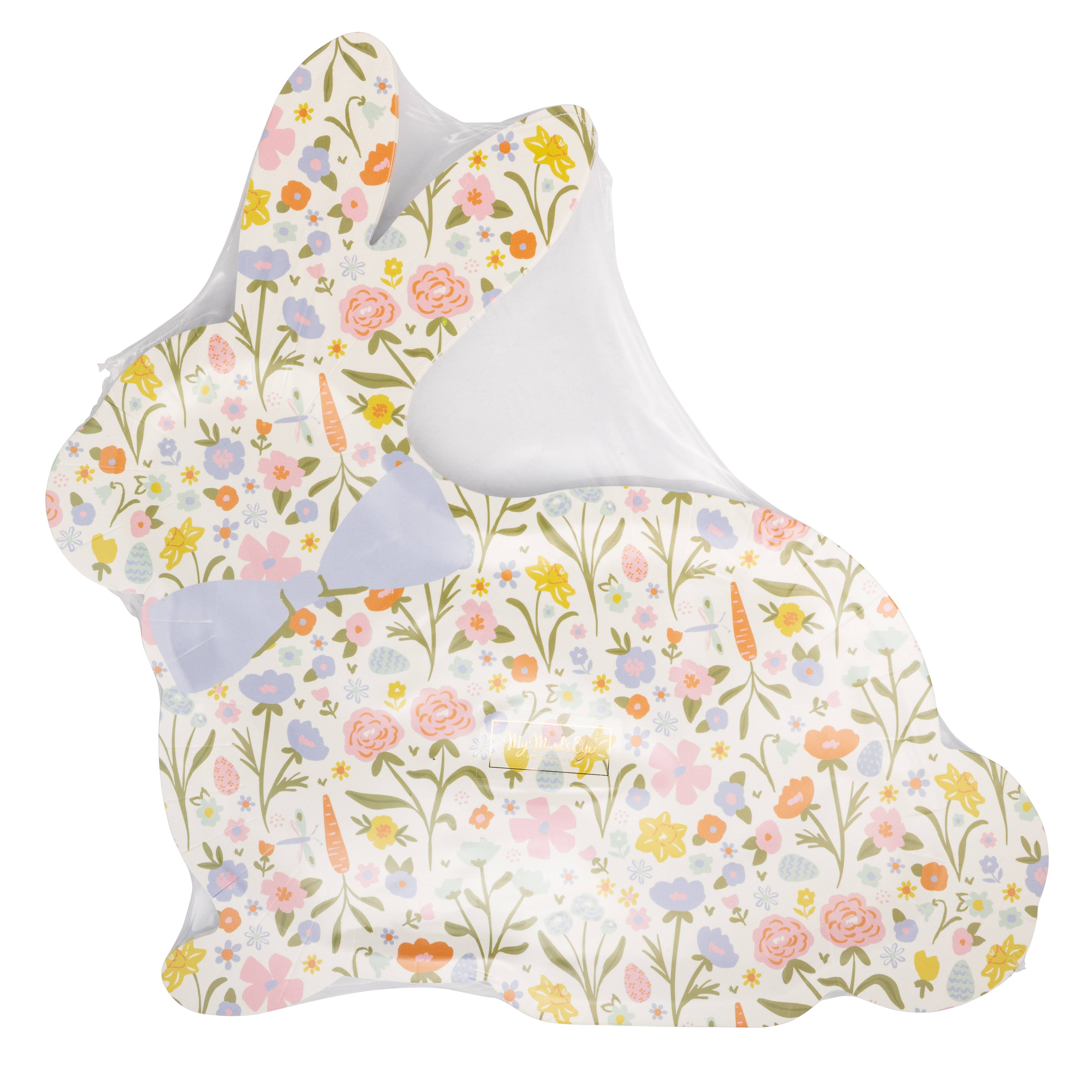 Floral Bunny Plate - 8 PK