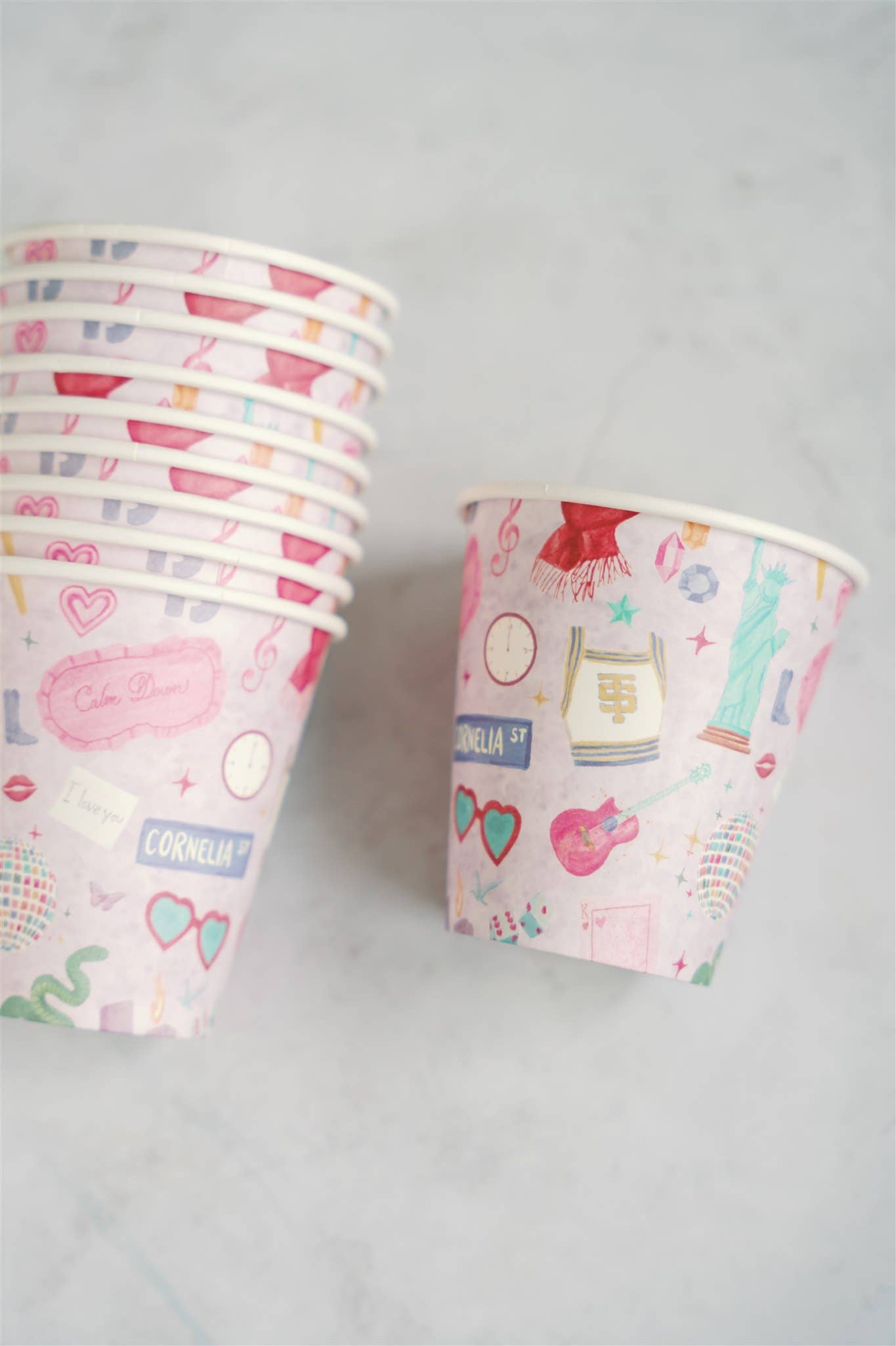 Taylor Swift Paper Cups - 10 PK