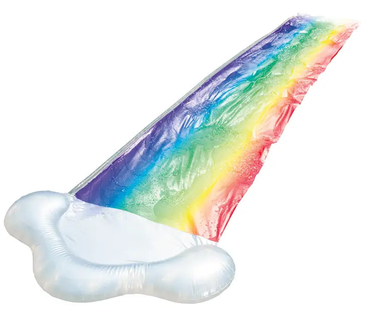 Rainbow Inflatable Outdoor Water Slide