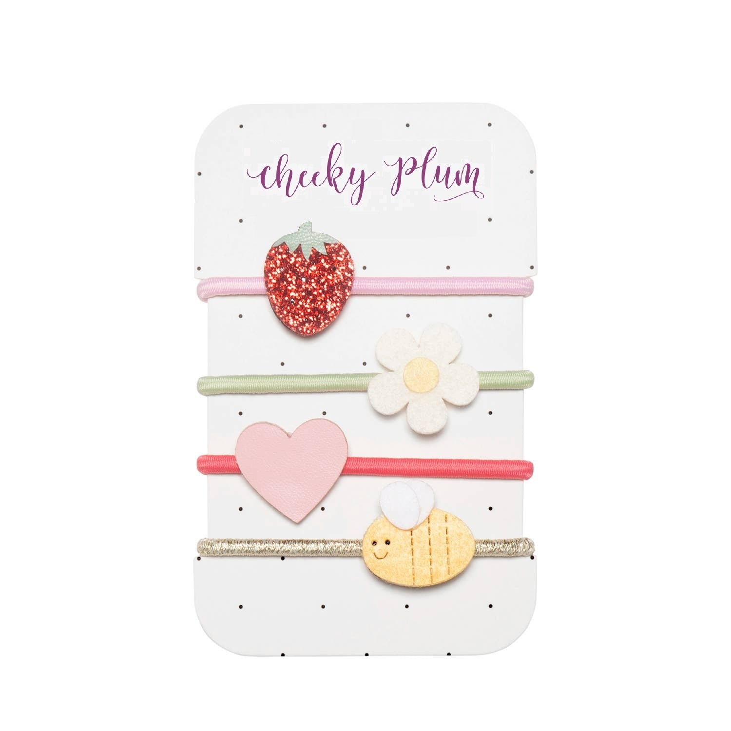 Strawberry Fair Ponytail Holders
