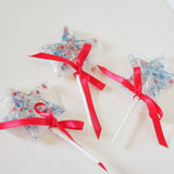 Patriotic Star Lollipops