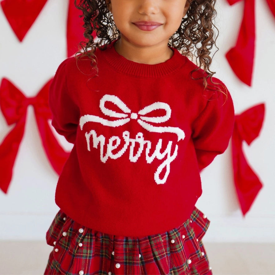 Sweet Wink Sweater - Merry Bow Christmas
