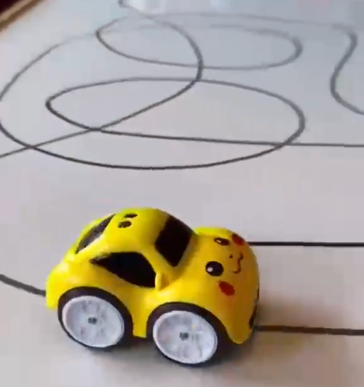 Viral interactive car follows the line you draw