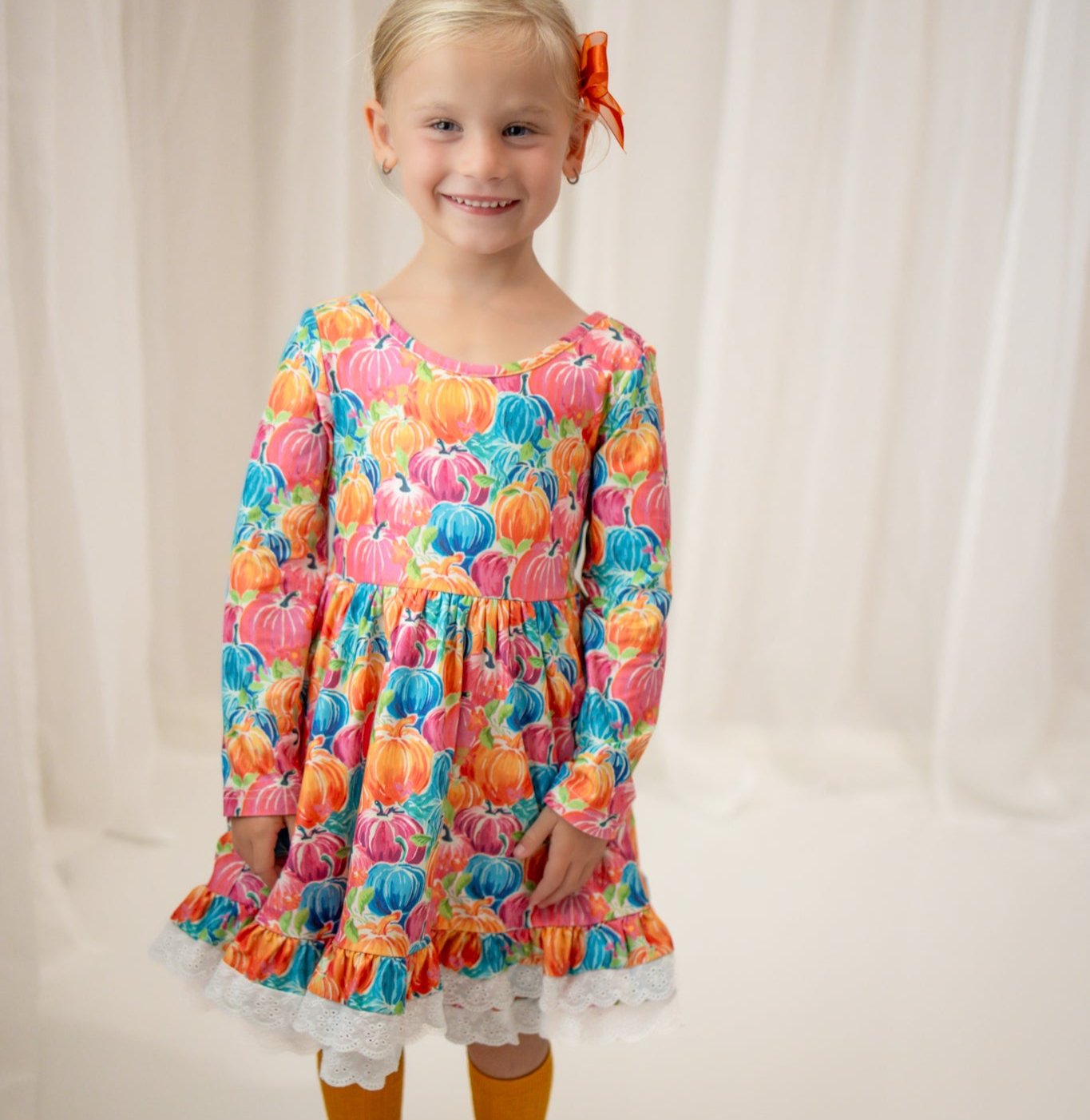 Myra Knit Dress - Painted Pumpkin