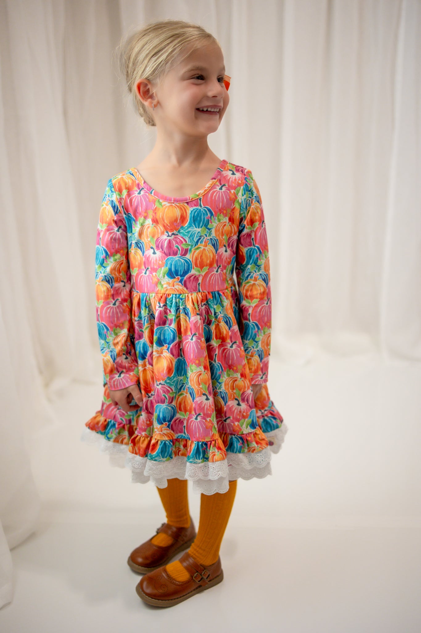 Myra Knit Dress - Painted Pumpkin