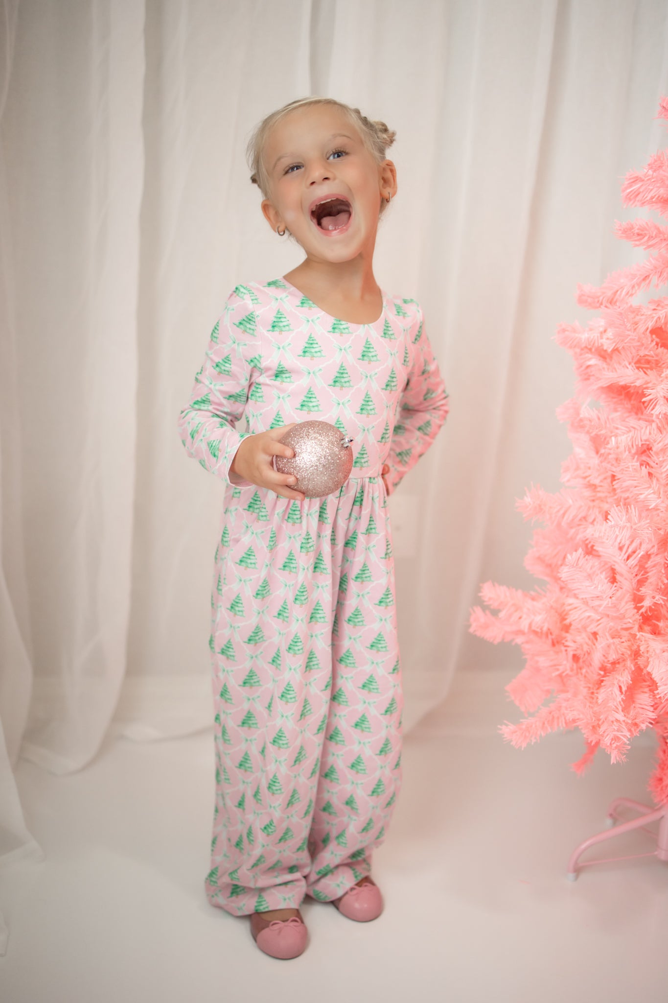 Ivy Romper - Frosted Pink Pines