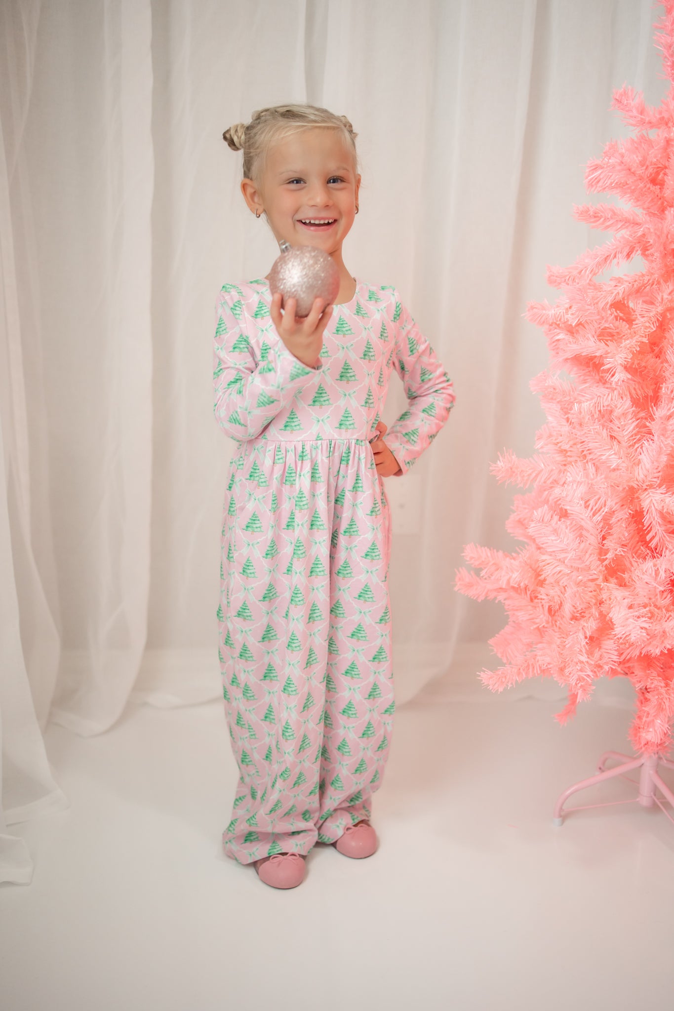 Ivy Romper - Frosted Pink Pines