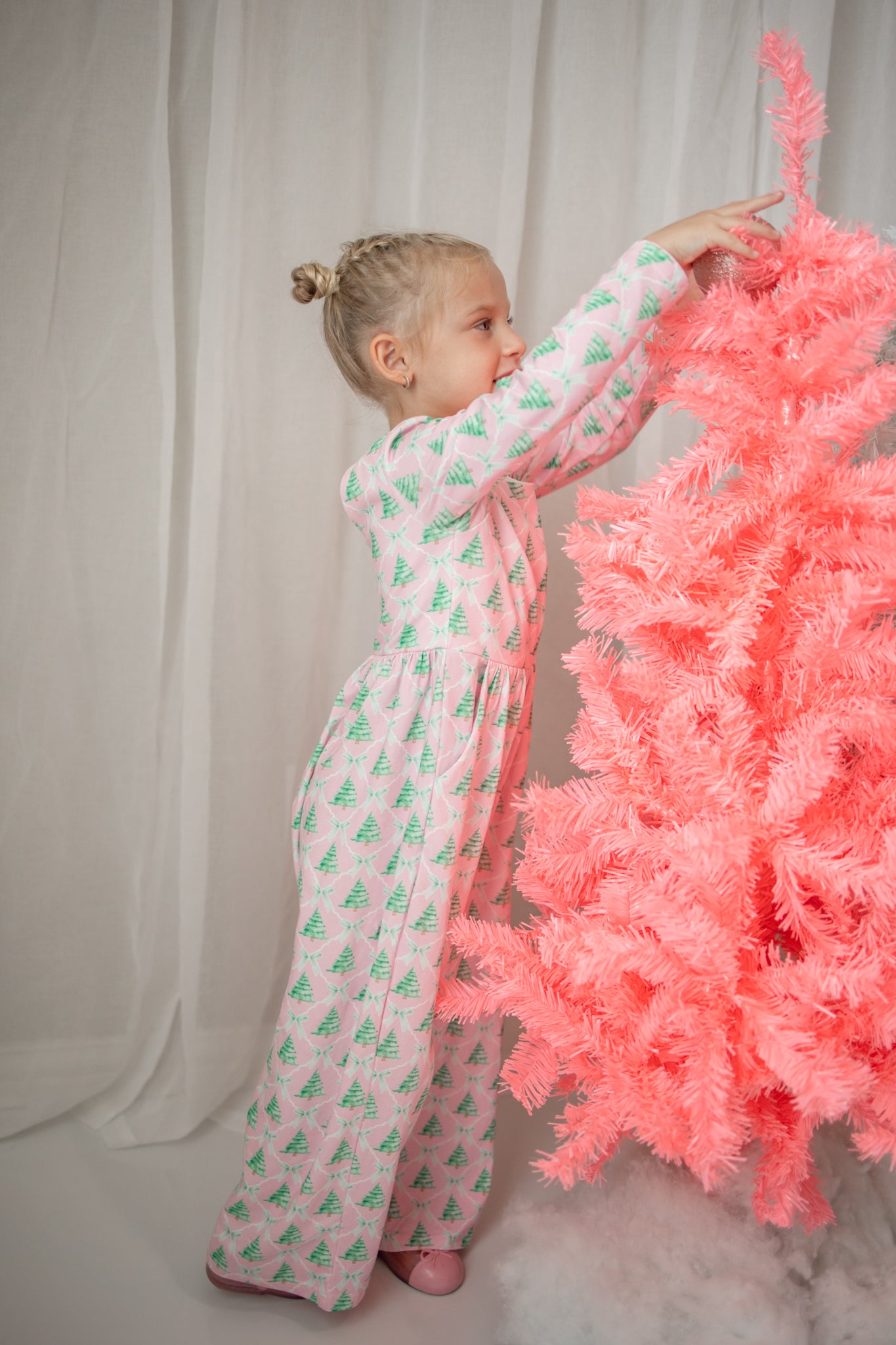 Ivy Romper - Frosted Pink Pines