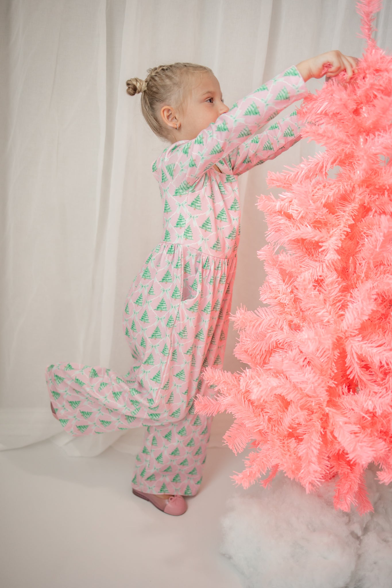 Ivy Romper - Frosted Pink Pines