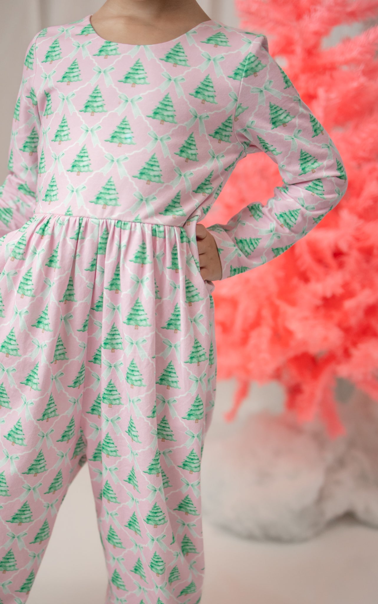 Ivy Romper - Frosted Pink Pines