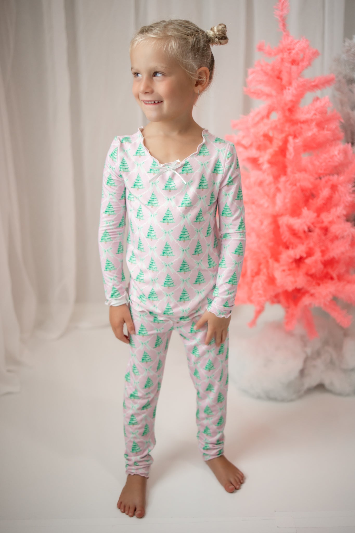 Loungewear Set - Frosted Pink Pines