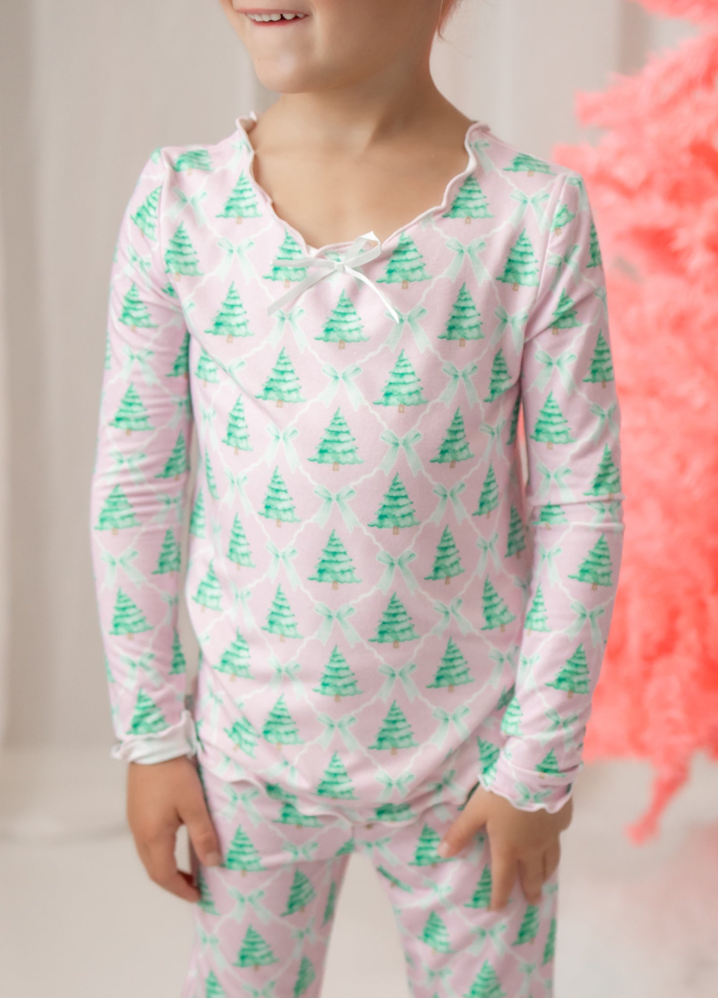 Loungewear Set - Frosted Pink Pines