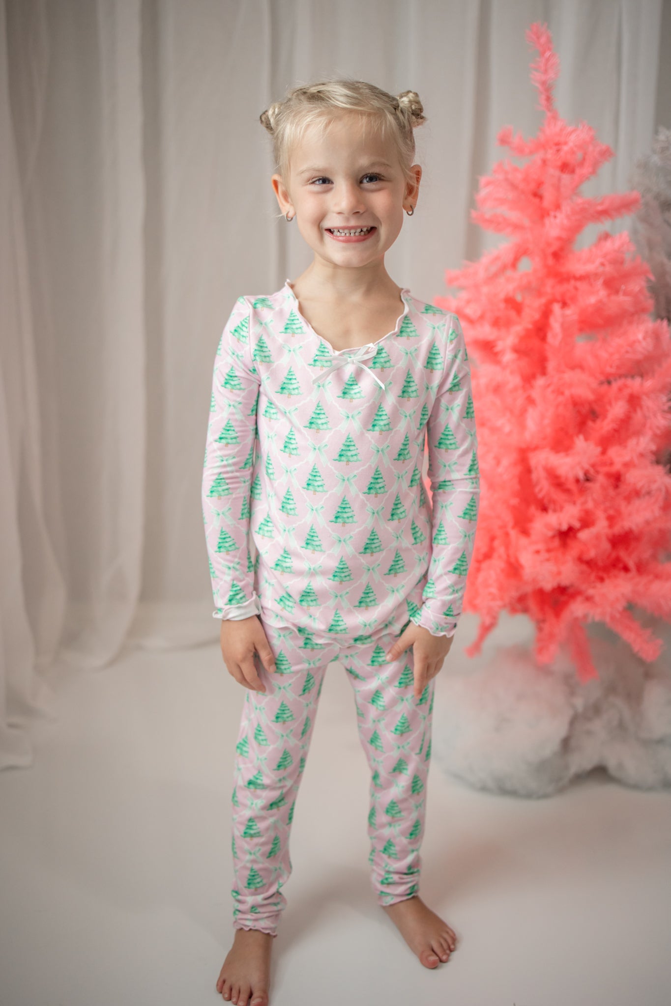 Loungewear Set - Frosted Pink Pines