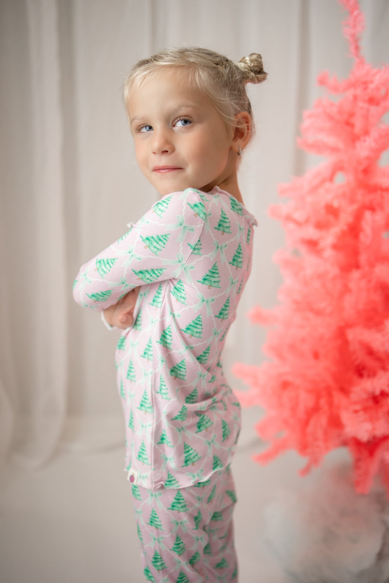 Loungewear Set - Frosted Pink Pines