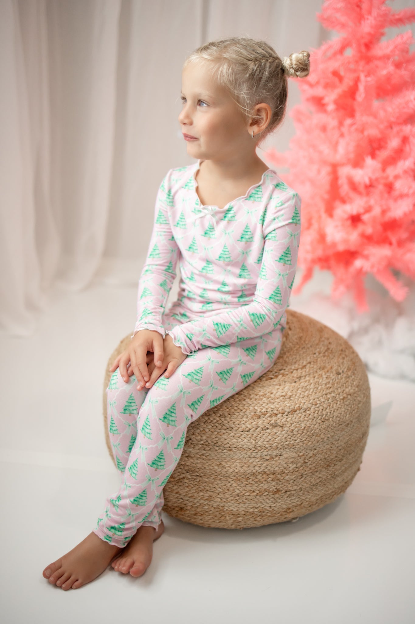 Loungewear Set - Frosted Pink Pines