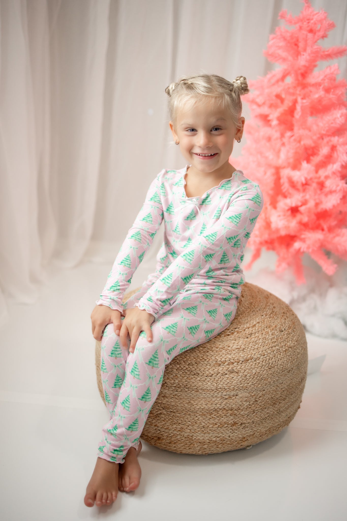 Loungewear Set - Frosted Pink Pines