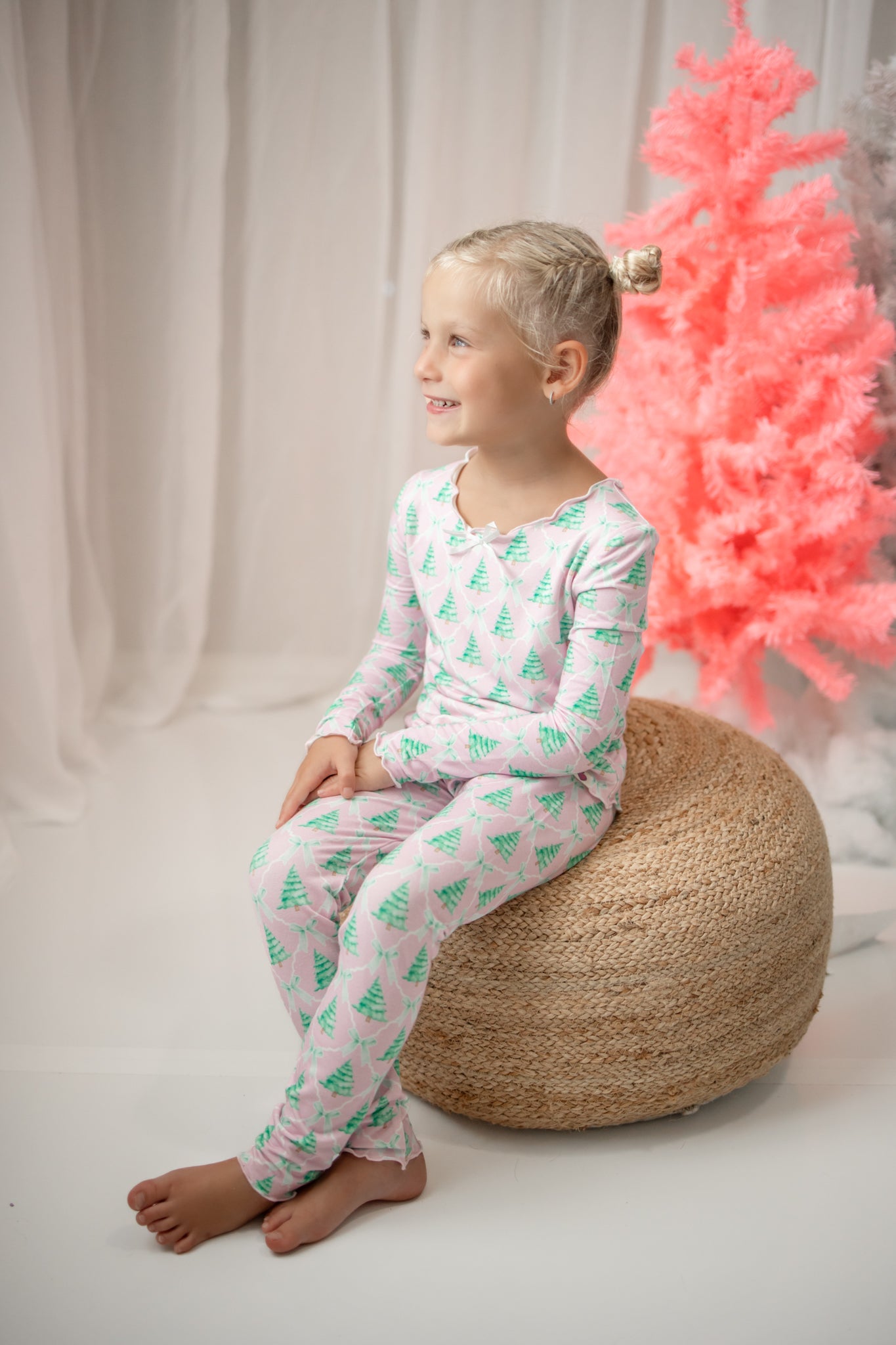 Loungewear Set - Frosted Pink Pines