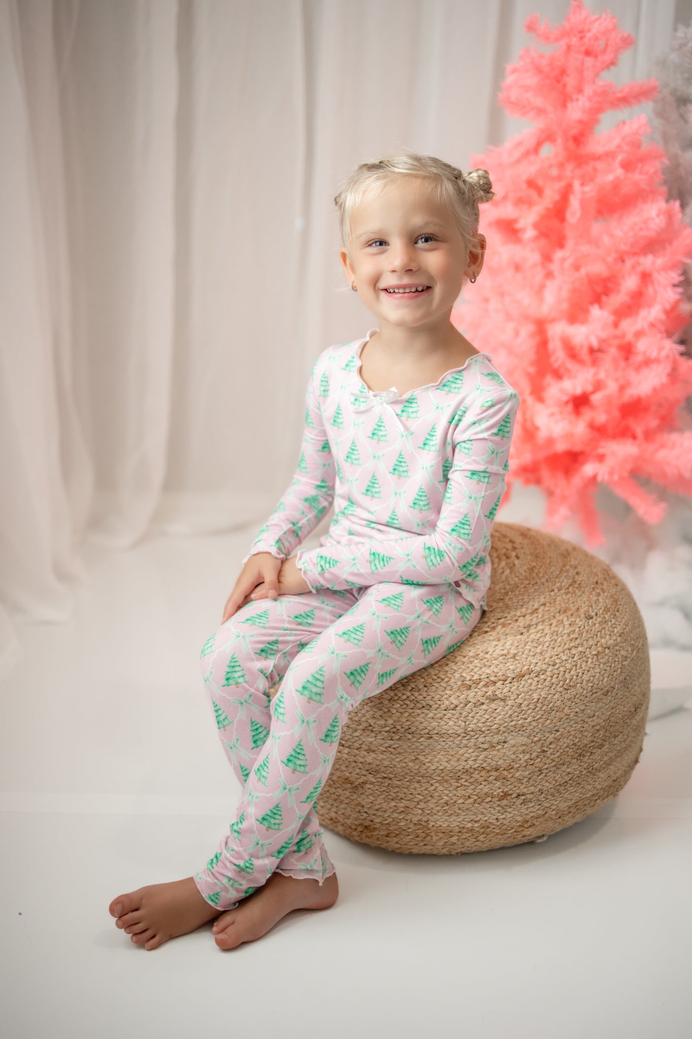 Loungewear Set - Frosted Pink Pines