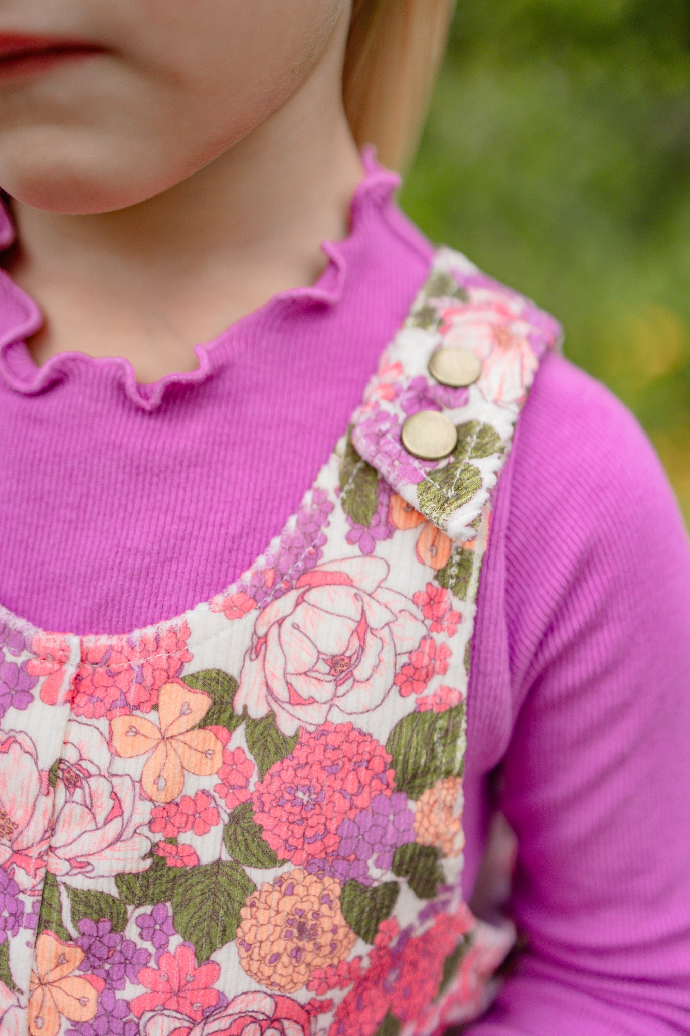 Parker Corduroy Jumper Set -Rustic Rose