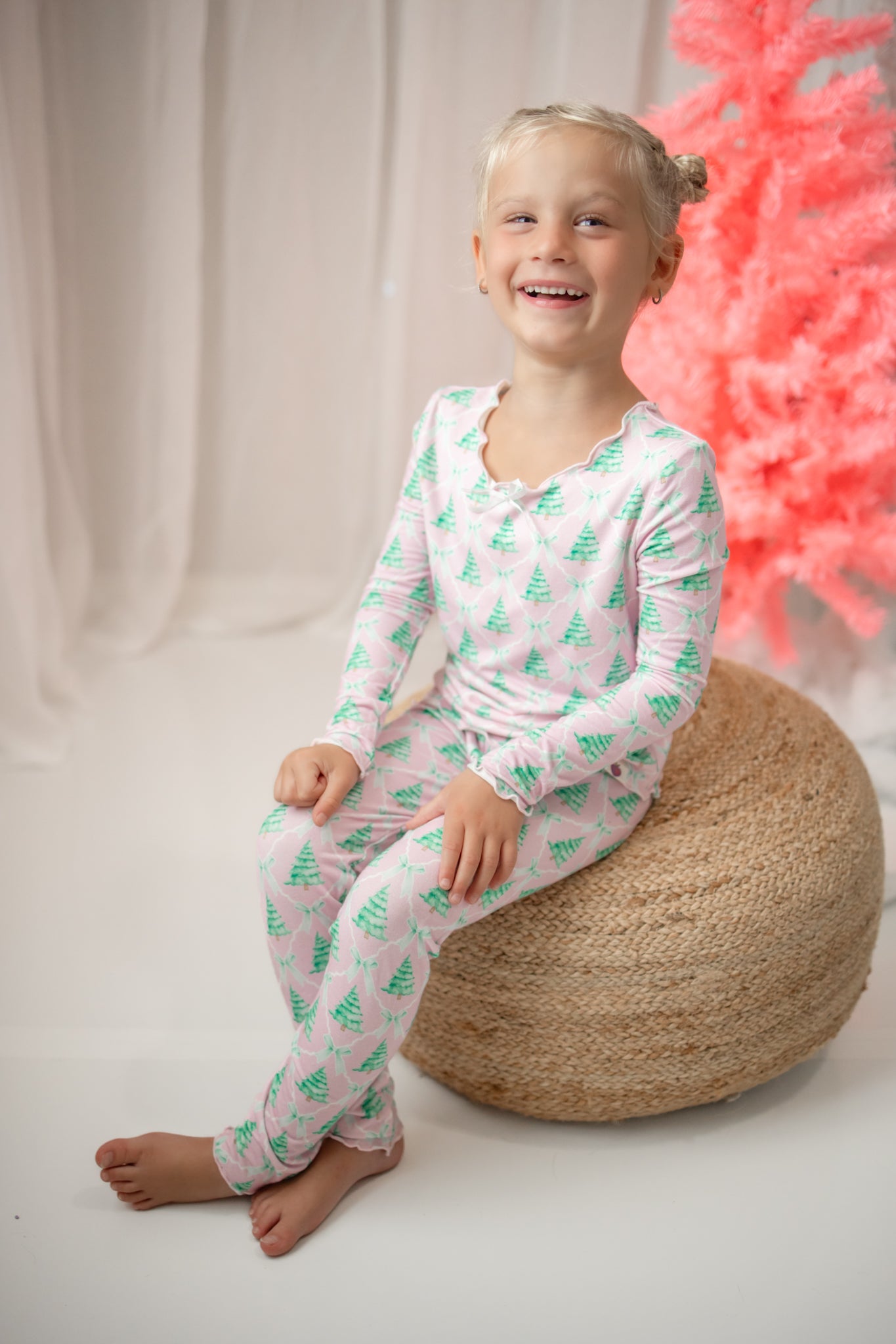 Loungewear Set - Frosted Pink Pines