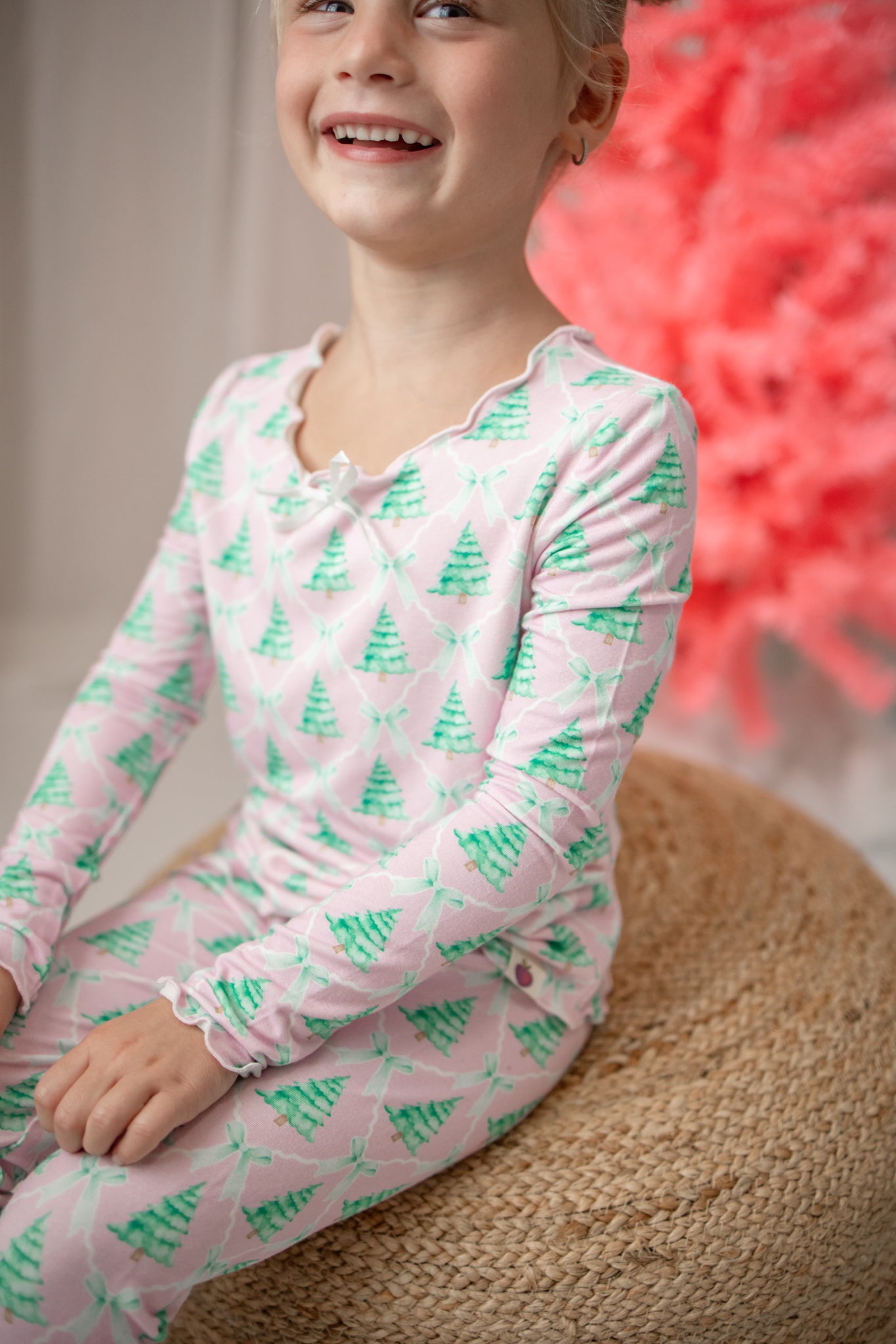 Loungewear Set - Frosted Pink Pines