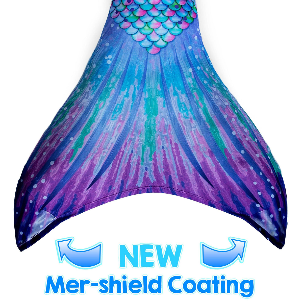 Aurora Borealis Mermaid Tail + Pink Monofin Set for kids, girls, teens, and women (pool toy): XL - Child 10/12