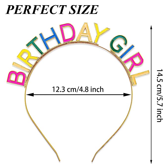 Rainbow Crown Headband | Birthday Girl