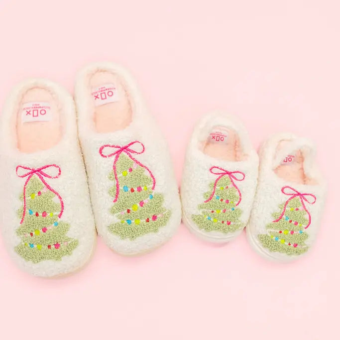 Kid's Christmas Tree Slippers