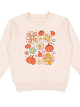 Sweet Wink Sweater - Pumpkin Daisy Doodle
