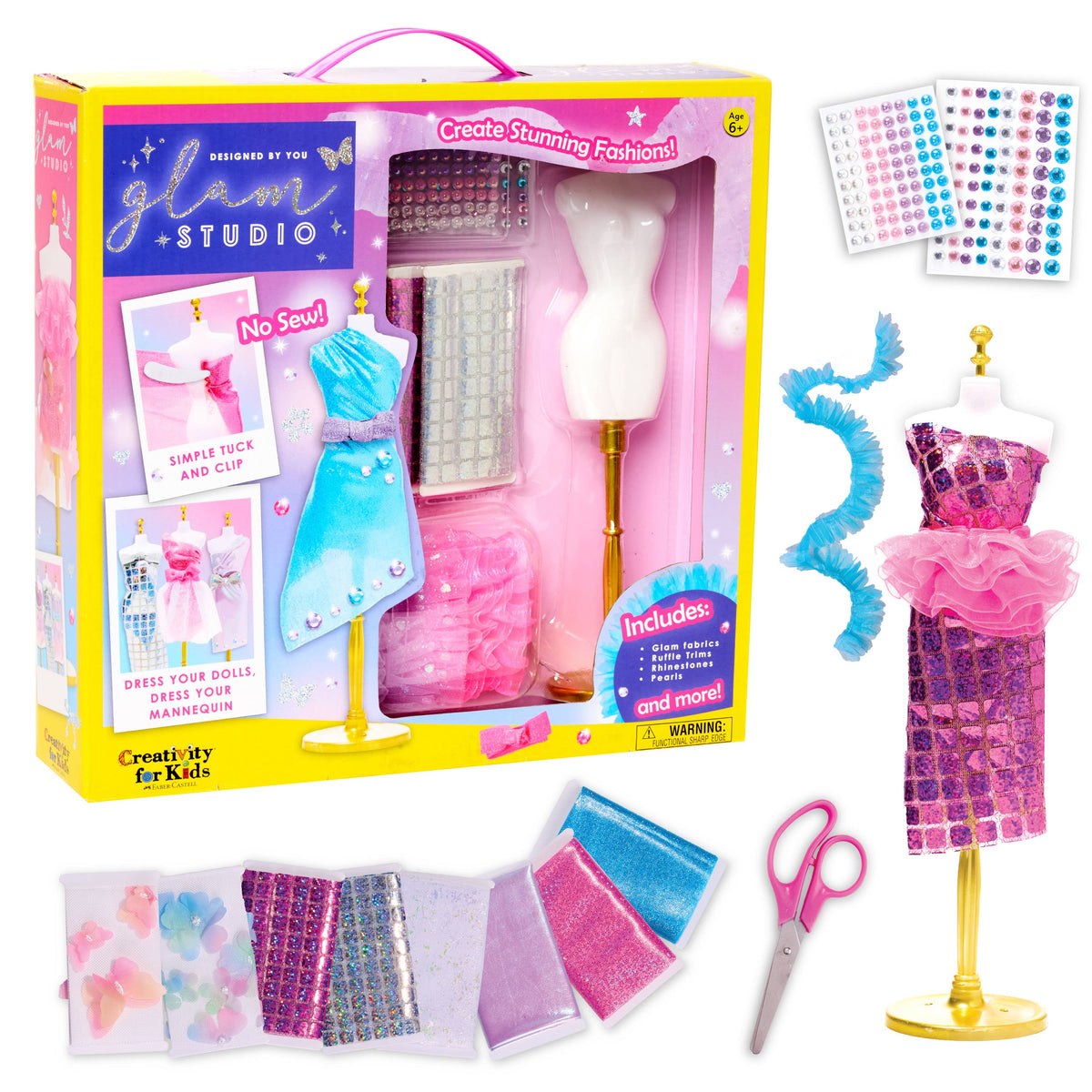 fashion design dress kit for kids Kids Sewing and Fashion Design Kit |adjustable Mini Mannequin + Patterns,  Tools & Fabrics. Creative Gift