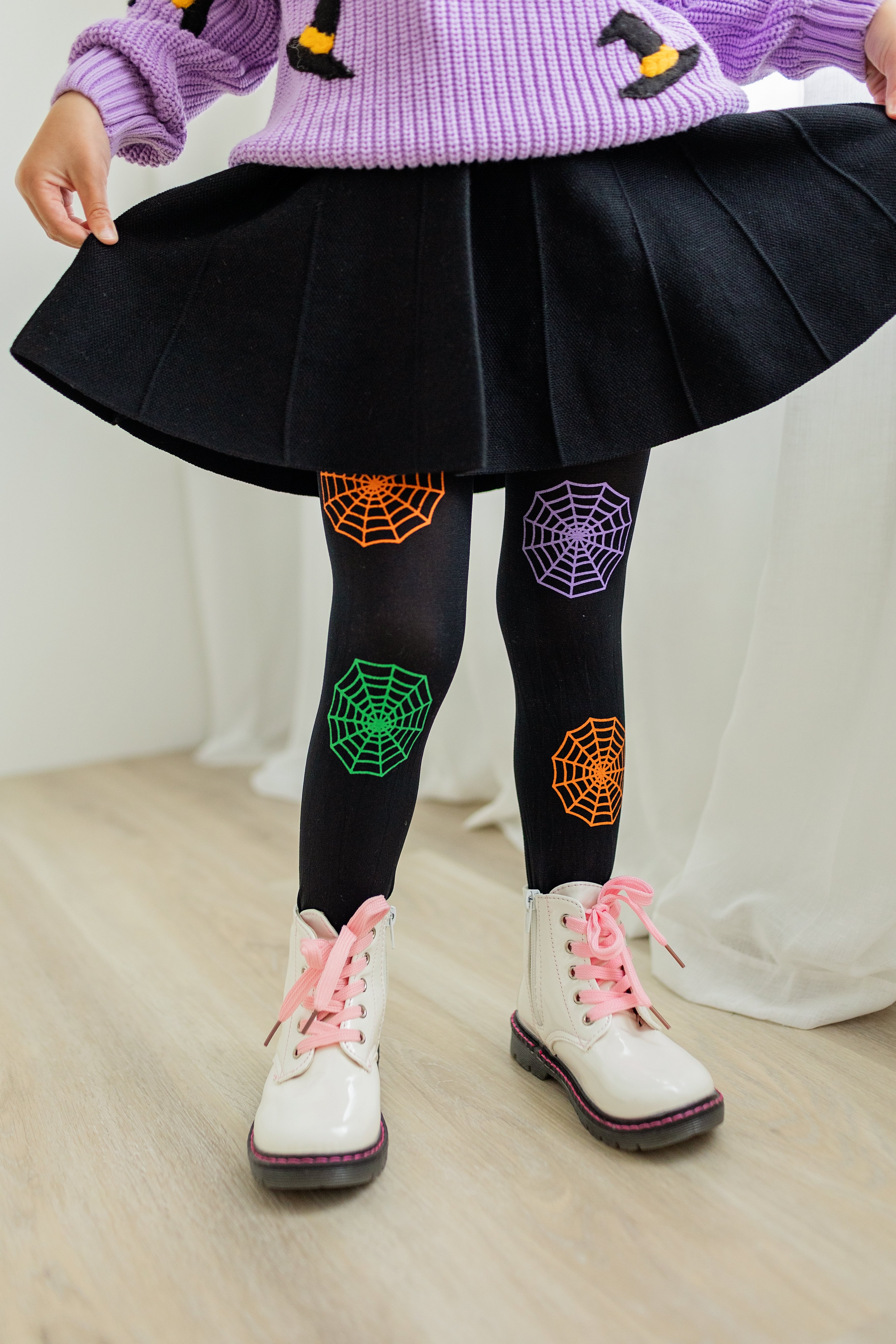 Halloween Tights - Spider Web Sweets