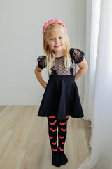 Halloween Tights - Blushing Bat