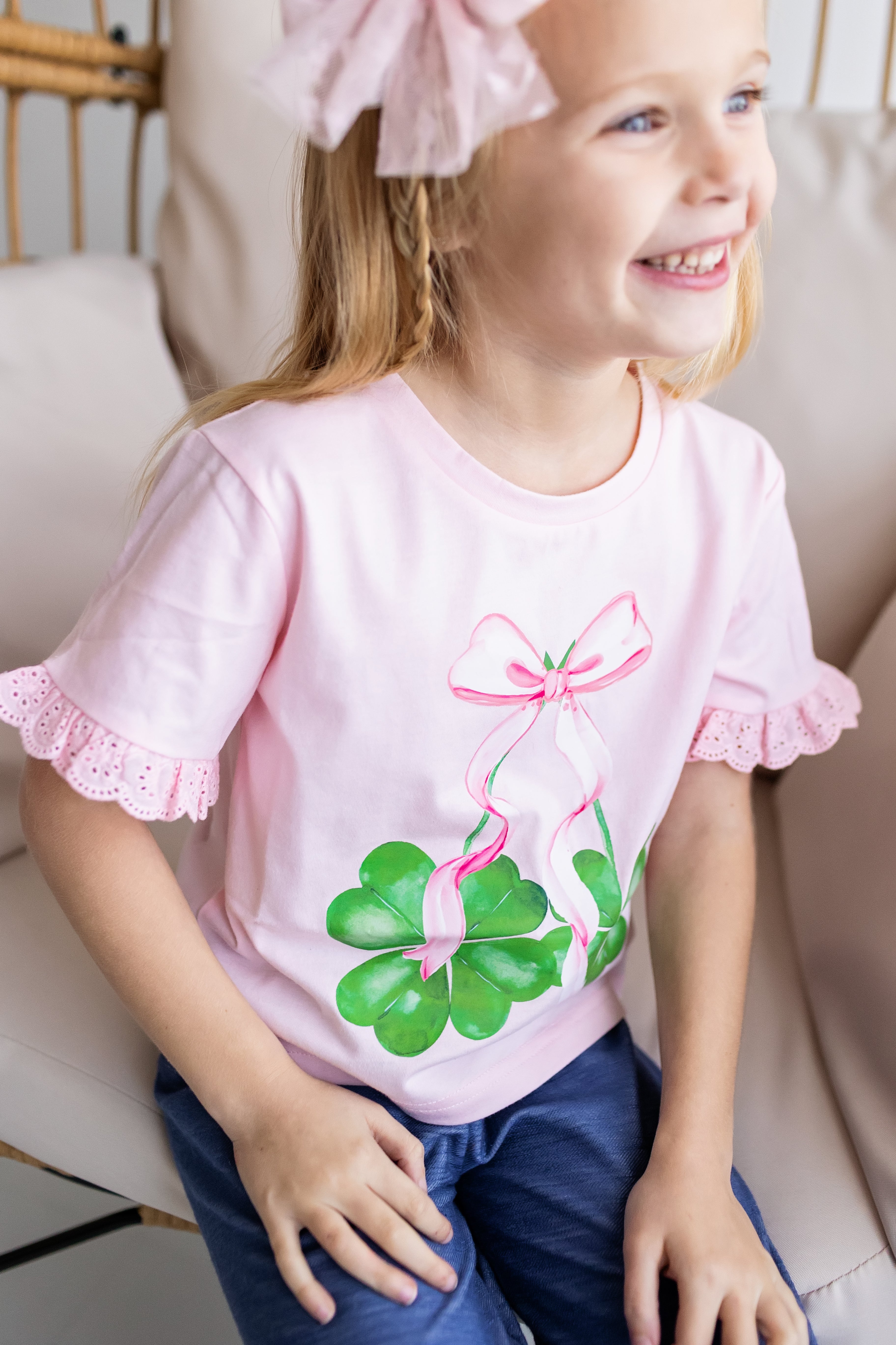 Coquette Clover Eyelet Tee (Pre-Order)