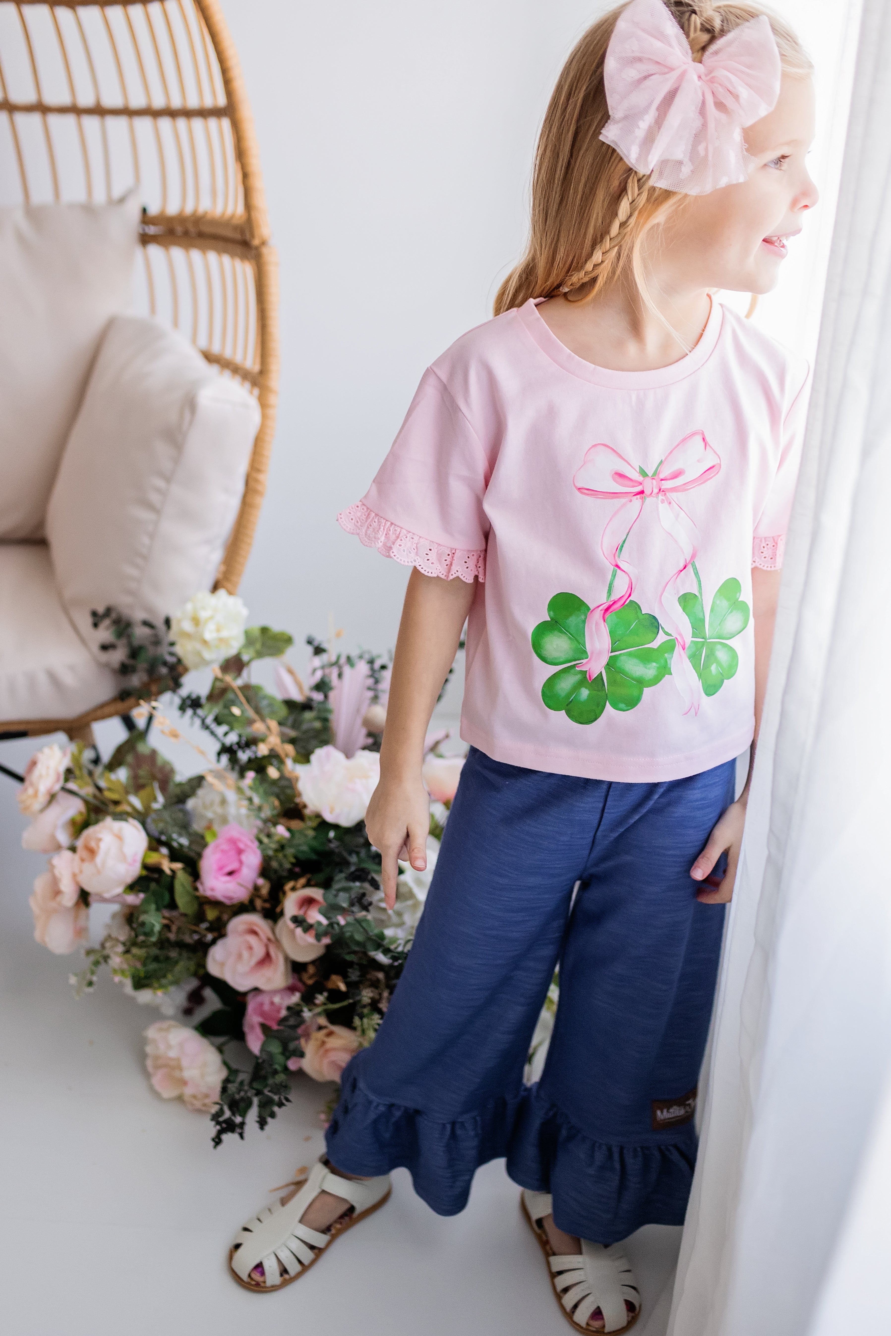 Coquette Clover Eyelet Tee (Pre-Order)