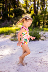 Matilda Jane One Piece Swimsuit | Luau Pink Hibiscus