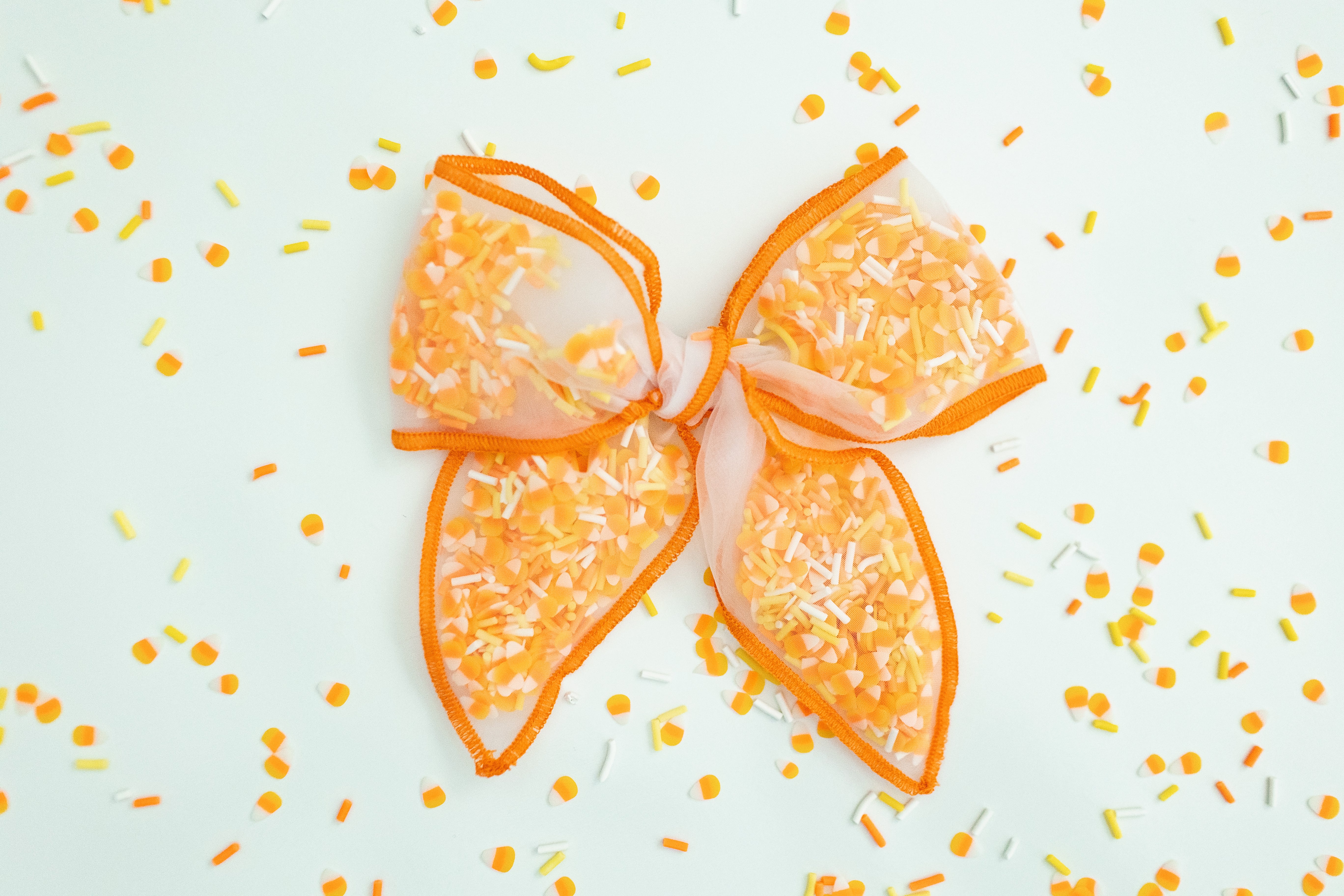 Mesh Shaker Bow - Candy Corn (PRE-ORDER)