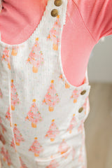 Parker Corduroy Jumper Set - Pink Pines