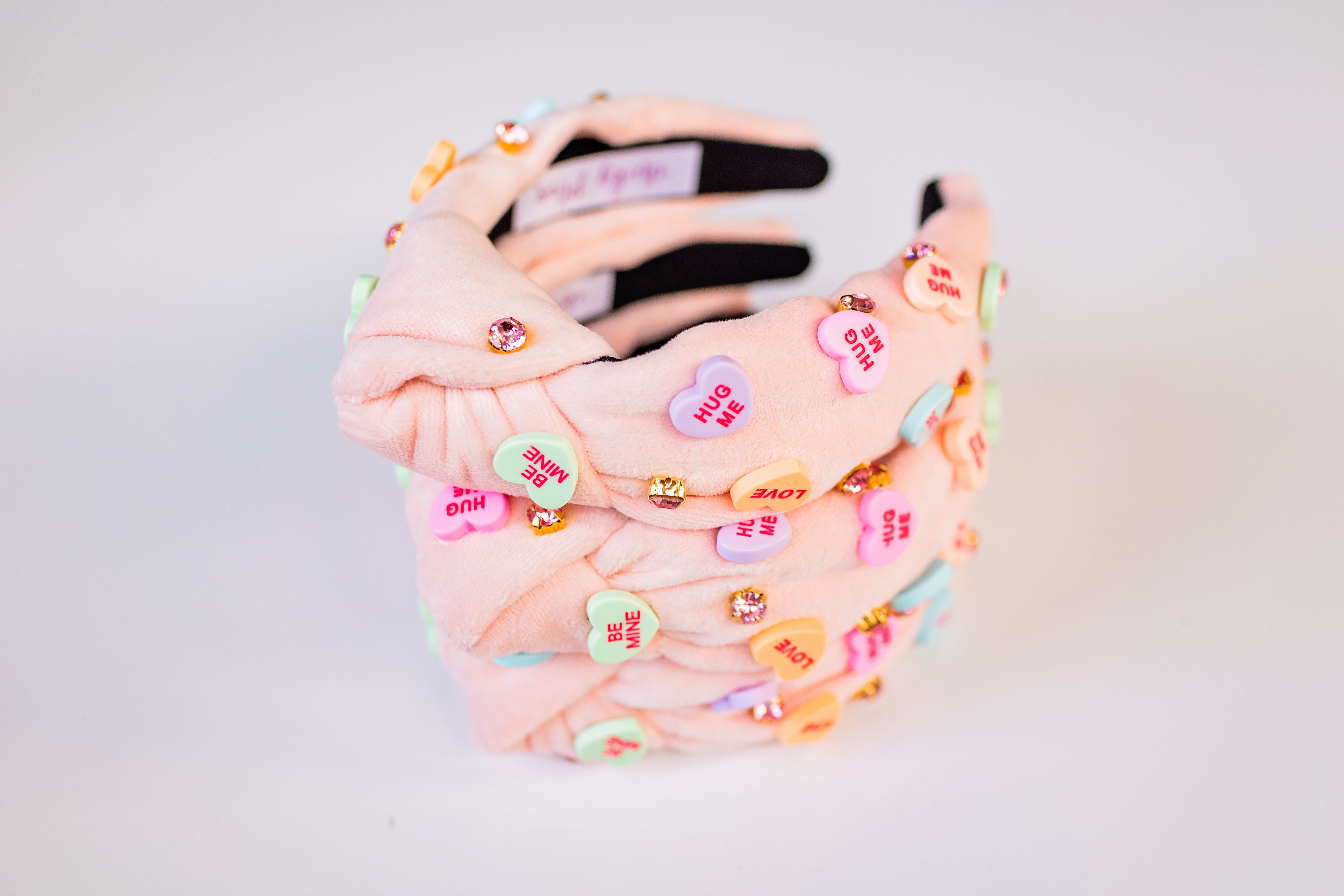 Beaded Headband - Candy Hearts