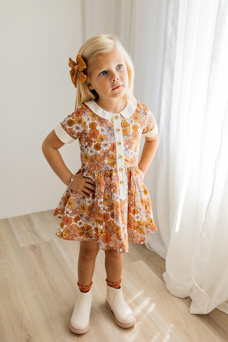 Ruby Mae Dress - Retro Blooms