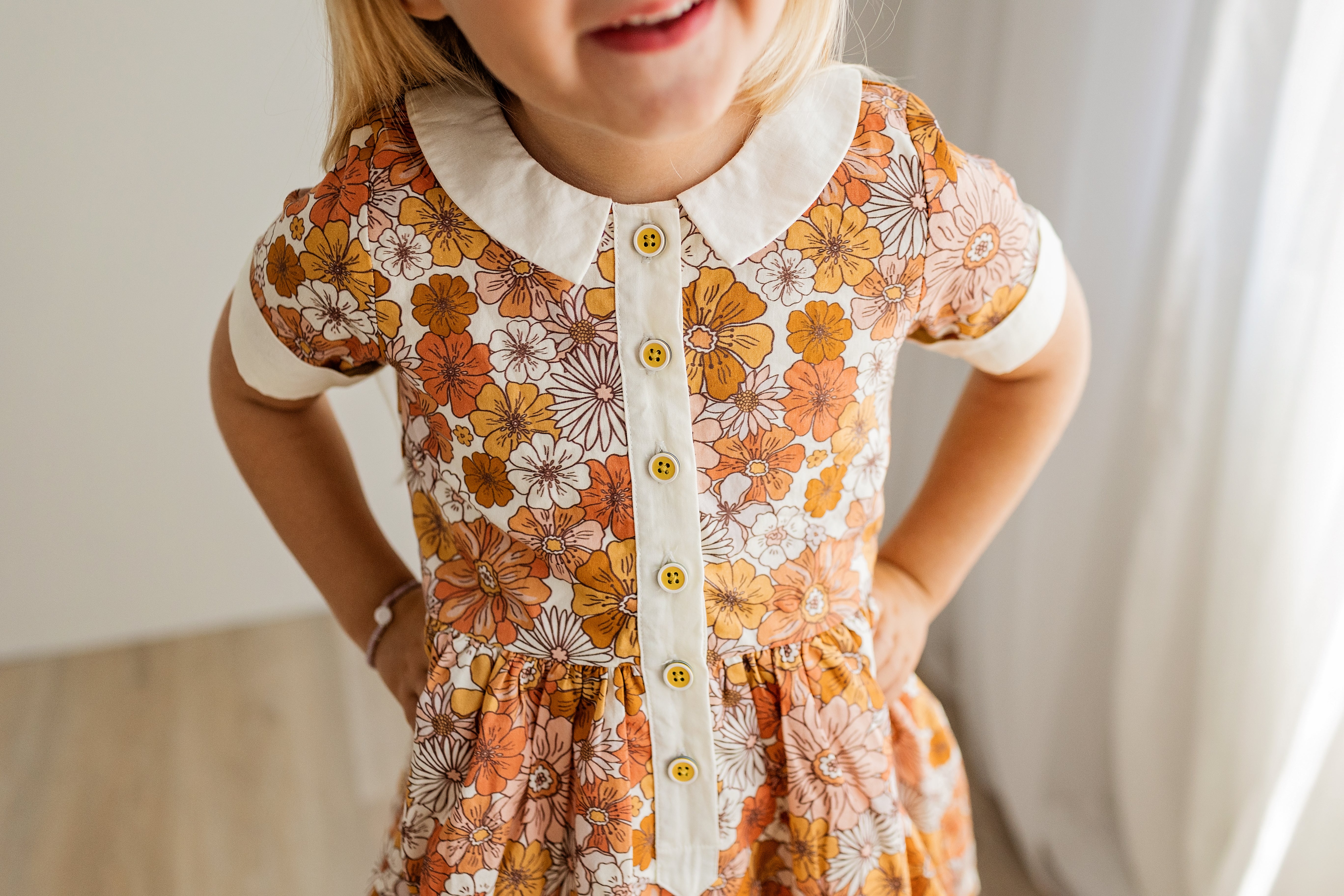 Ruby Mae Dress - Retro Blooms