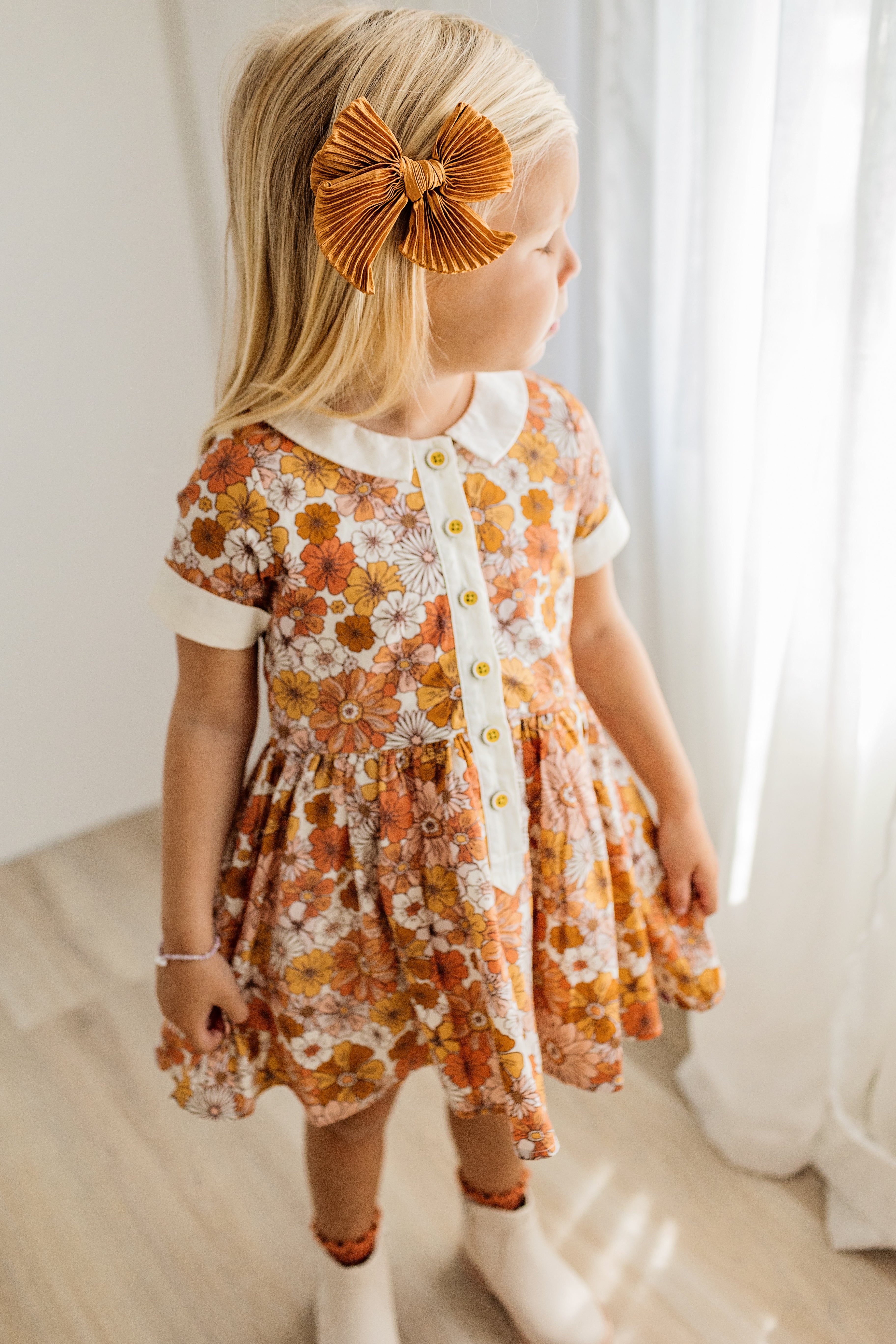 Ruby Mae Dress - Retro Blooms